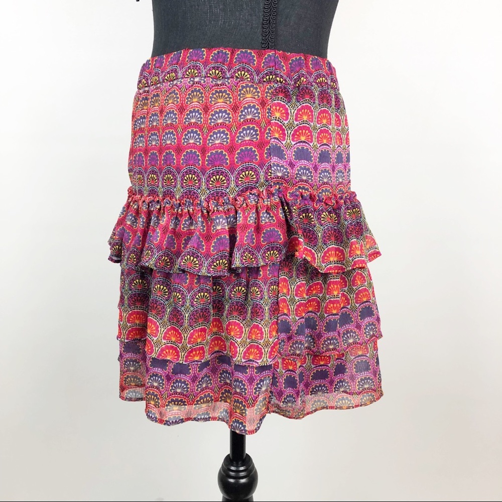 Express | Boho Ruffle Skirt | S - Picture 2 of 6